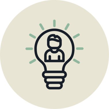 ampul simgesi vektör illüstrasyonu