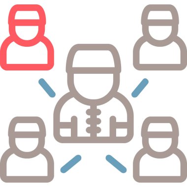 İnsan simgesinin vektör illüstrasyonu