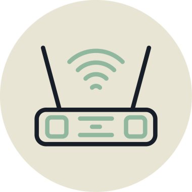 Anten. Web simgesi basit illüstrasyon