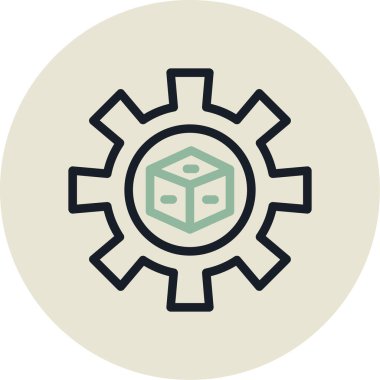 Modern simgenin vektör illüstrasyonu