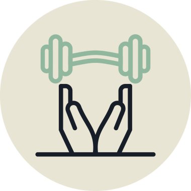 Dambıl. Web simgesi basit illüstrasyon