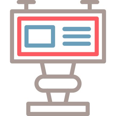 Bilgisayar. Web simgesi basit illüstrasyon