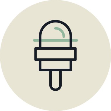 Elektrik dolgu simgesinin vektör illüstrasyonu