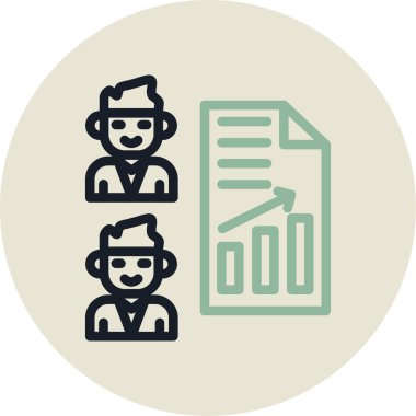 iş insanları simgesi vektör illüstrasyonu