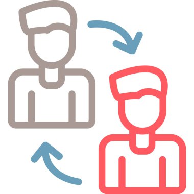 İnsan simgesi, vektör illüstrasyonu