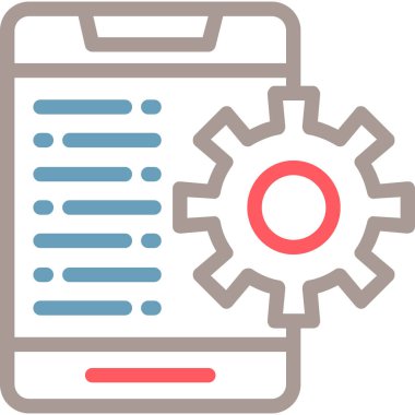 Web simgesi, ayarların vektör illüstrasyonu