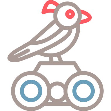 Kuş. Web simgesi basit illüstrasyon