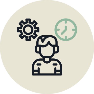 dişli simgesi, vektör çizimi