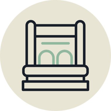 Kitaplar. Web simgesi vektör illüstrasyonu