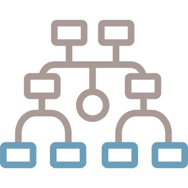 hiyerarşi. Web simgesi basit illüstrasyon