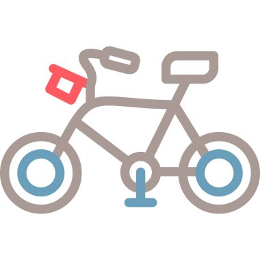 Bisiklet. Web simgesi basit illüstrasyon