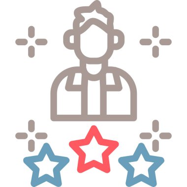 yıldız simgesi, vektör çizimi