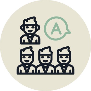 insanlar simge vektör illüstrasyonu