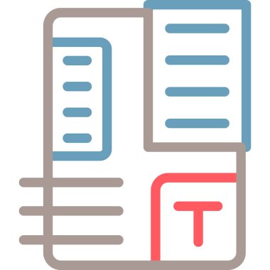 Kitap. Web simgesi basit illüstrasyon