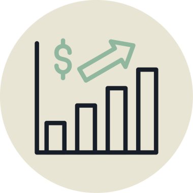 İş ikonu. İnce çizgi tarzı tasarım. vektör illüstrasyonu.