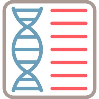 DNA simgesi, vektör illüstrasyonu
