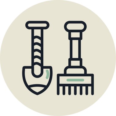 Çekiç simgesinin vektör illüstrasyonu