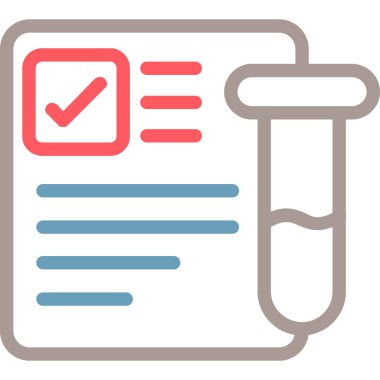 kontrol listesi simgesi, vektör illüstrasyonu