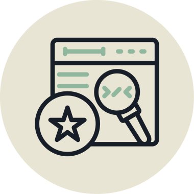 Ara. Web simgesi basit tasarım