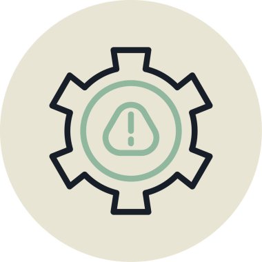 dişli simgesi vektör illüstrasyonu