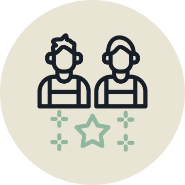 İnsan simgesinin vektör illüstrasyonu