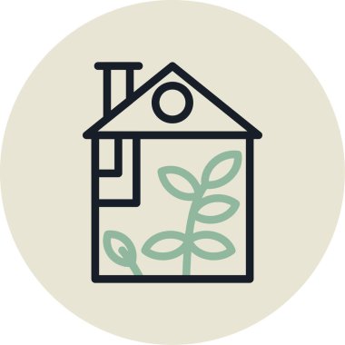 Ev simgesinin vektör illüstrasyonu