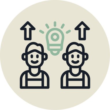 İnsan simgesinin vektör illüstrasyonu