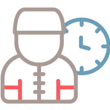 Doktor. Web simgesi basit illüstrasyon