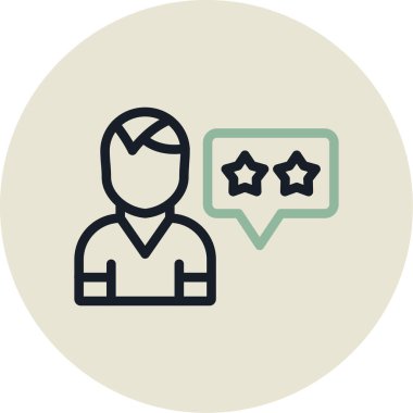 Geribildirim vektör satırı simgesi