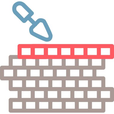 İnşaat. Web simgesi basit illüstrasyon