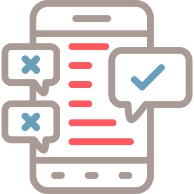 Kontrol listesi. Web simgesi basit illüstrasyon