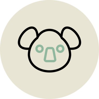 Koyun ikonu vektör illüstrasyonu