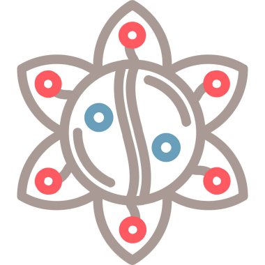 Çiçek. Web simgesi basit illüstrasyon