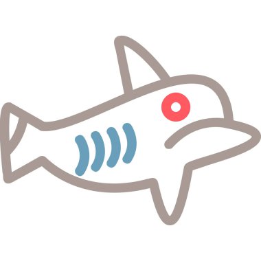 Kırmızı ve beyaz renk simgesinin vektör çizimi