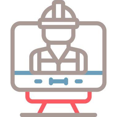 Kişisel bilgisayarın vektör simgesi