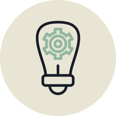 ampul simgesi vektör illüstrasyonu