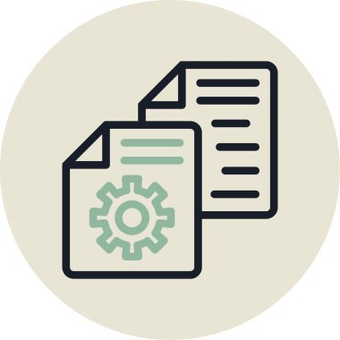 belge simgesi vektör illüstrasyonu