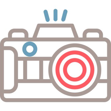 kamera simgesi vektör illüstrasyonu