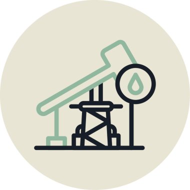 Petrol varil simge vektör çizim