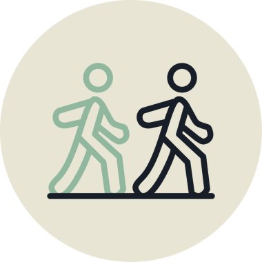 Sokakta yürüyen bir adamın vektör çizimi