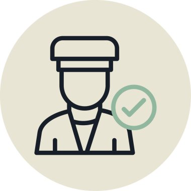 Bir kadın simgesinin vektör illüstrasyonu