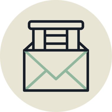 e- posta iletisi vektör illüstrasyonu