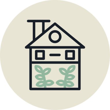 Bitki. Web simgesi basit illüstrasyon