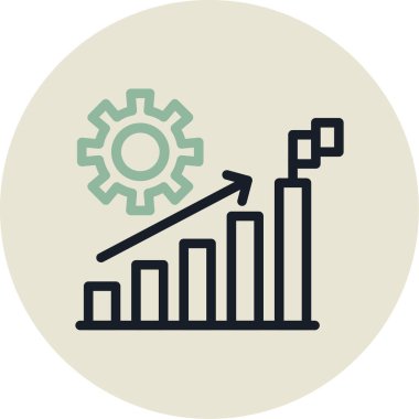 iş grafiği vektör illüstrasyonu