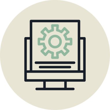 seo modern simgesinin vektör illüstrasyonu