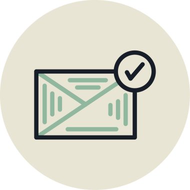 zarf simgesi vektör illüstrasyonu