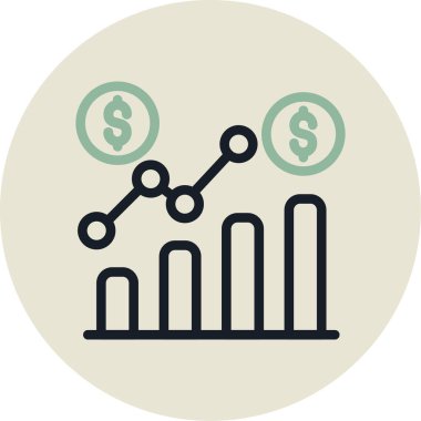 ticari grafik vektör simgesi