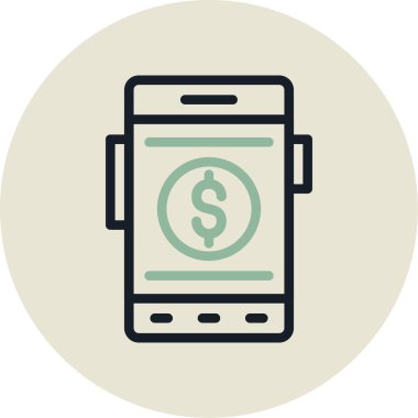 Cep telefonu. Basit resimleme