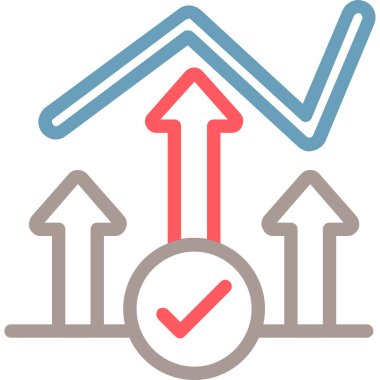 ok simgesinin vektör illüstrasyonu