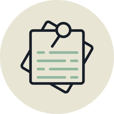 belge simgesi vektör illüstrasyonu